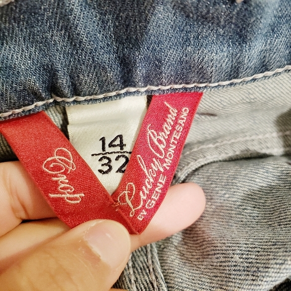 Lucky Brand Classic Rider Crop Jeans 14/32 - Picture 4 of 6